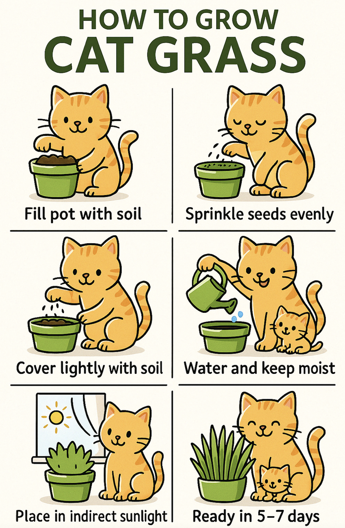 How to Grow Cat Grass